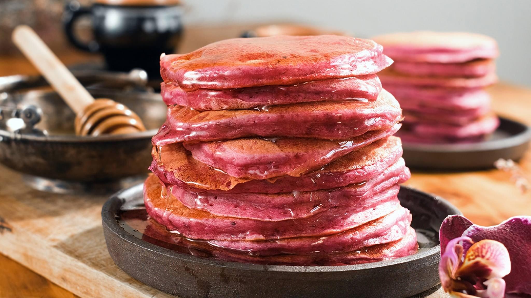 Pink Pancakes recipe